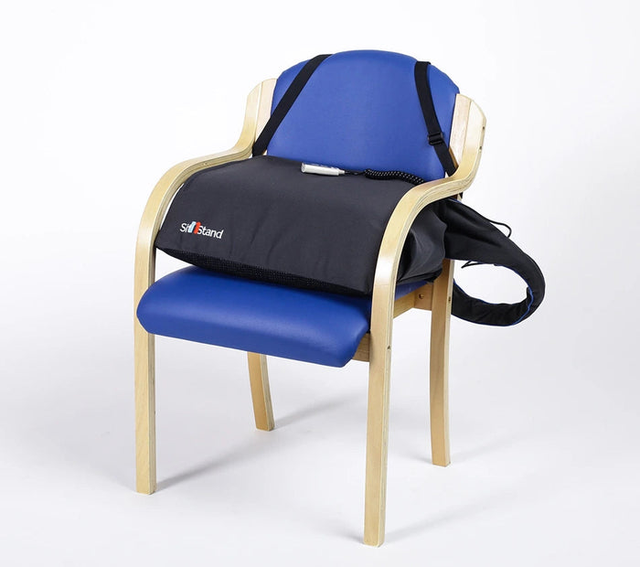 Lift Assist Compact travel lift cushion with backpack